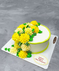 Праздничный торт «Хризантемы»