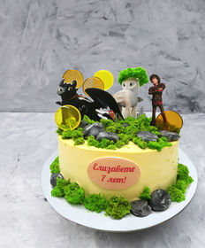 Детский торт «Как приручить дракона»